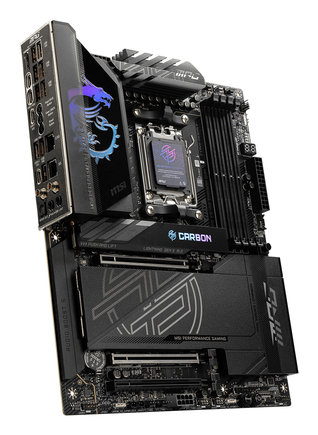 MSI MPG X870E CARBON WIFI motherboard AMD X870E Socket AM5 ATX (7E49-001R)