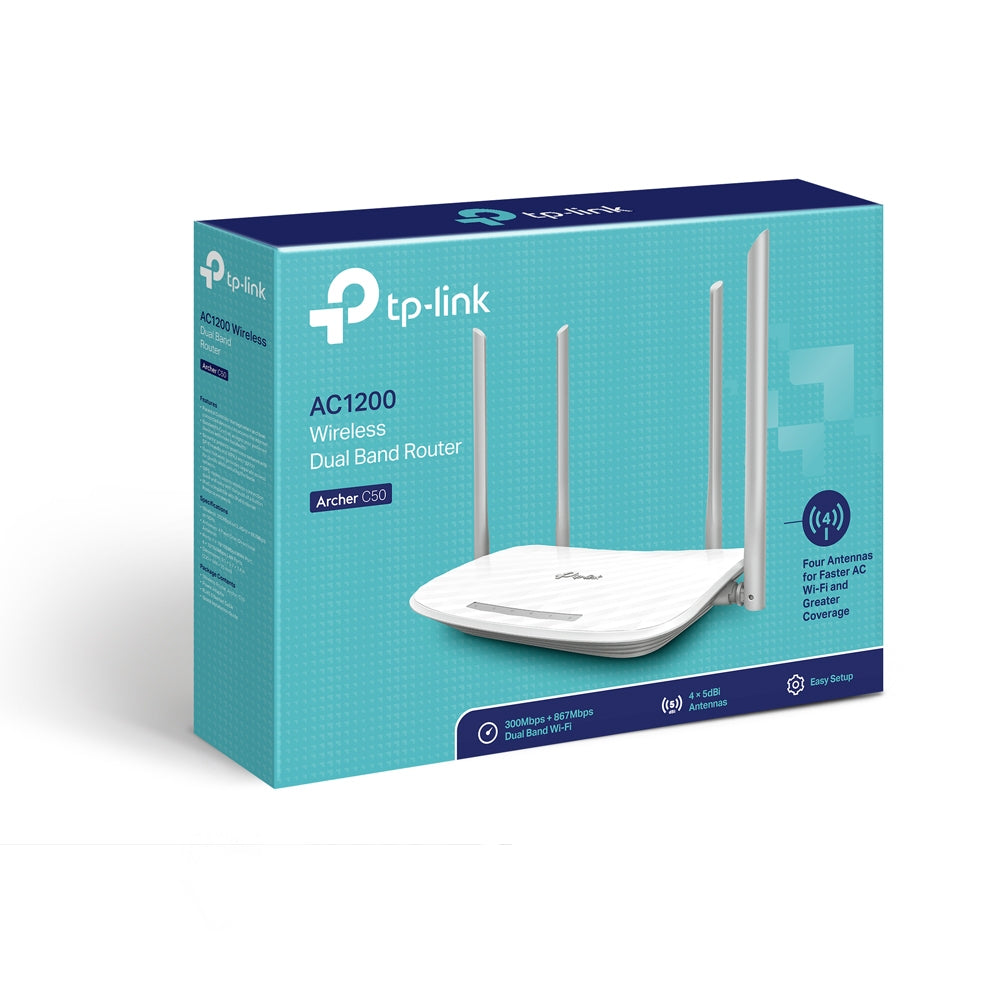 TP-Link AC1200 Wireless Dual Band WiFi Router (ARCHER C50)