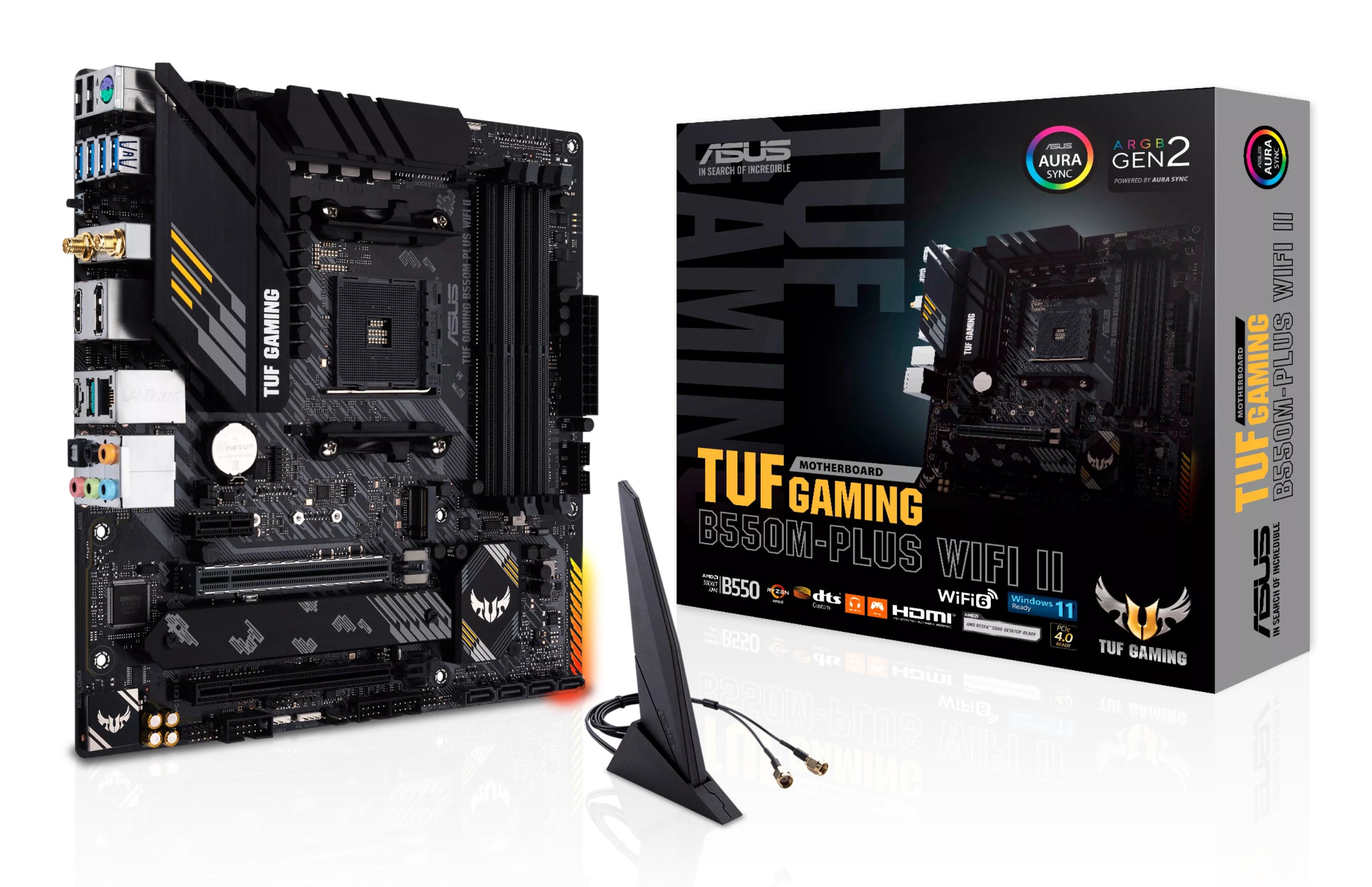 ASUS TUF GAMING B550M-PLUS WIFI II AMD B550 Socket AM4 micro ATX (90MB19Y0-M0EAY0)