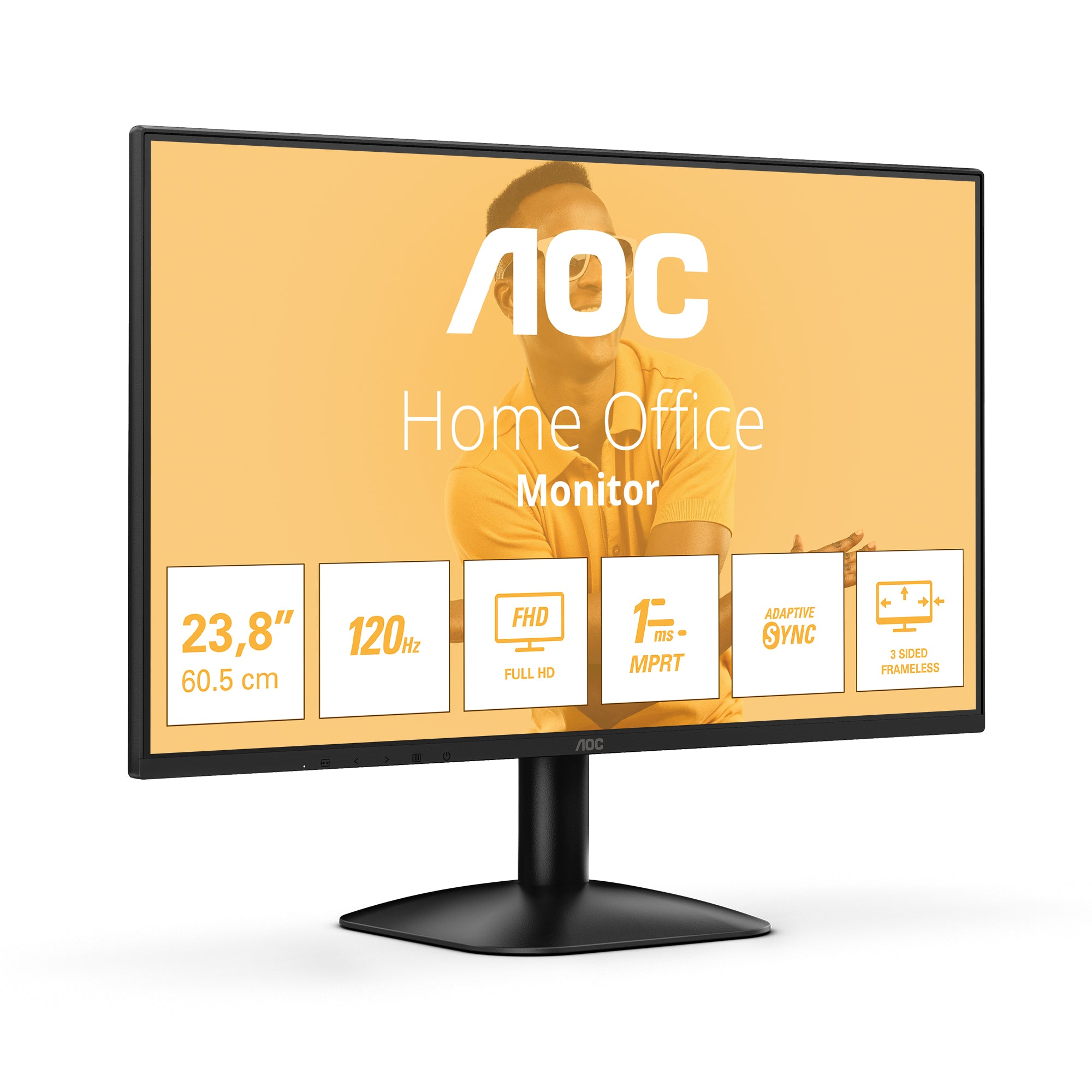 AOC 24B31H computer monitor 60.5 cm (23.8") 1920 x 1080 pixels Full HD Black