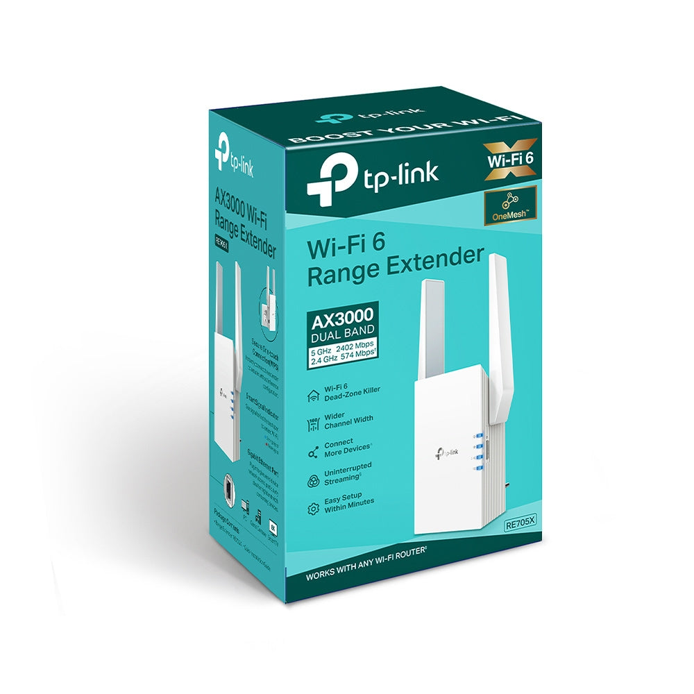 TP-Link RE705X network extender Network transmitter & receiver White