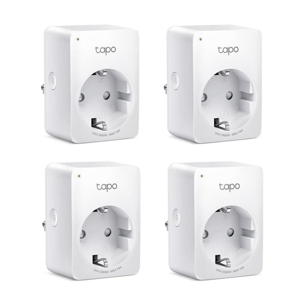 TP-Link Tapo Mini Smart Wi-Fi Socket, Energy Monitoring (TAPO P110(4-PACK))