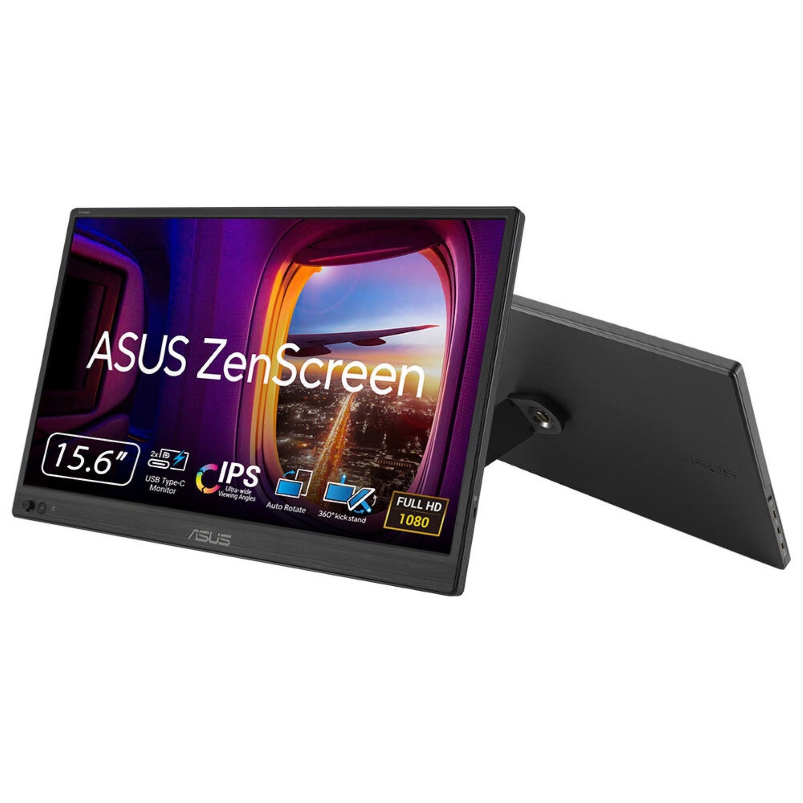ASUS ZenScreen MB169CK computer monitor 39.6 cm (15.6") 1920 x 1080 pixels Full HD LCD Black (90LM0AZ3-B01171)
