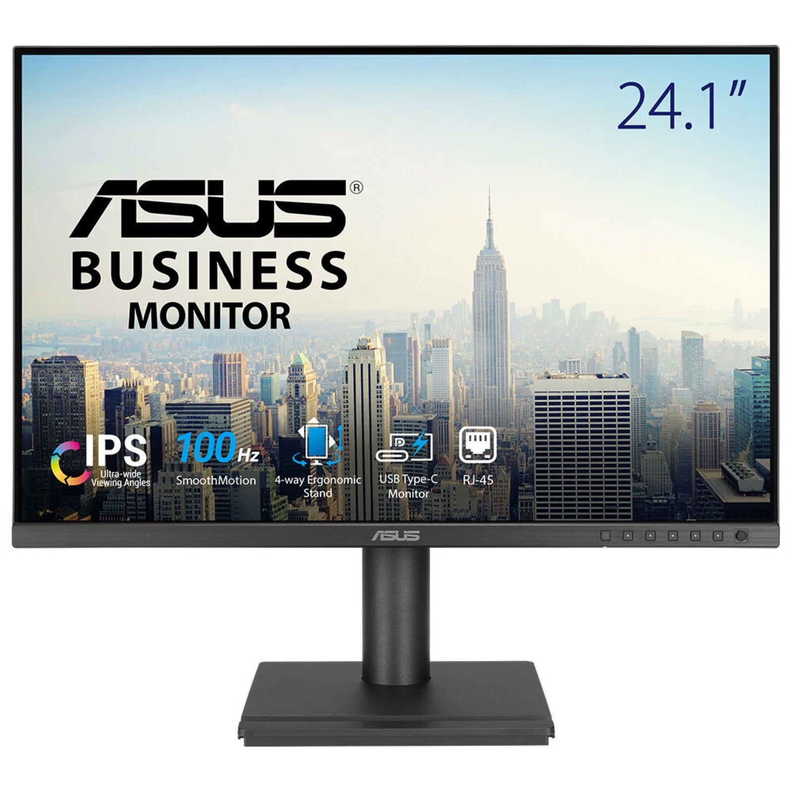 ASUS BE248CFN computer monitor 61.2 cm (24.1") 1920 x 1200 pixels WUXGA LCD Black (90LM0AJ0-B02K70)