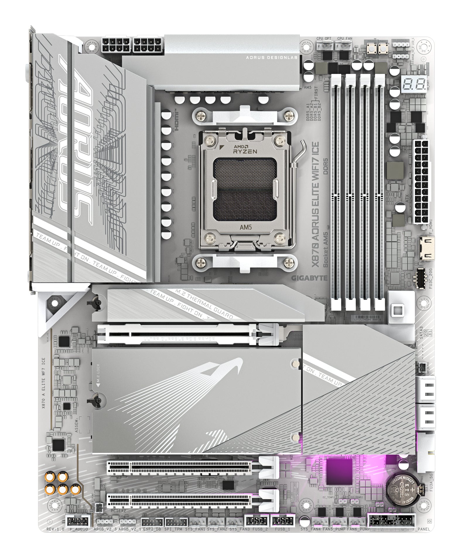 GIGABYTE X870 AORUS ELITE WIFI7 ICE Motherboard (X870 A ELITE WF7 ICE)