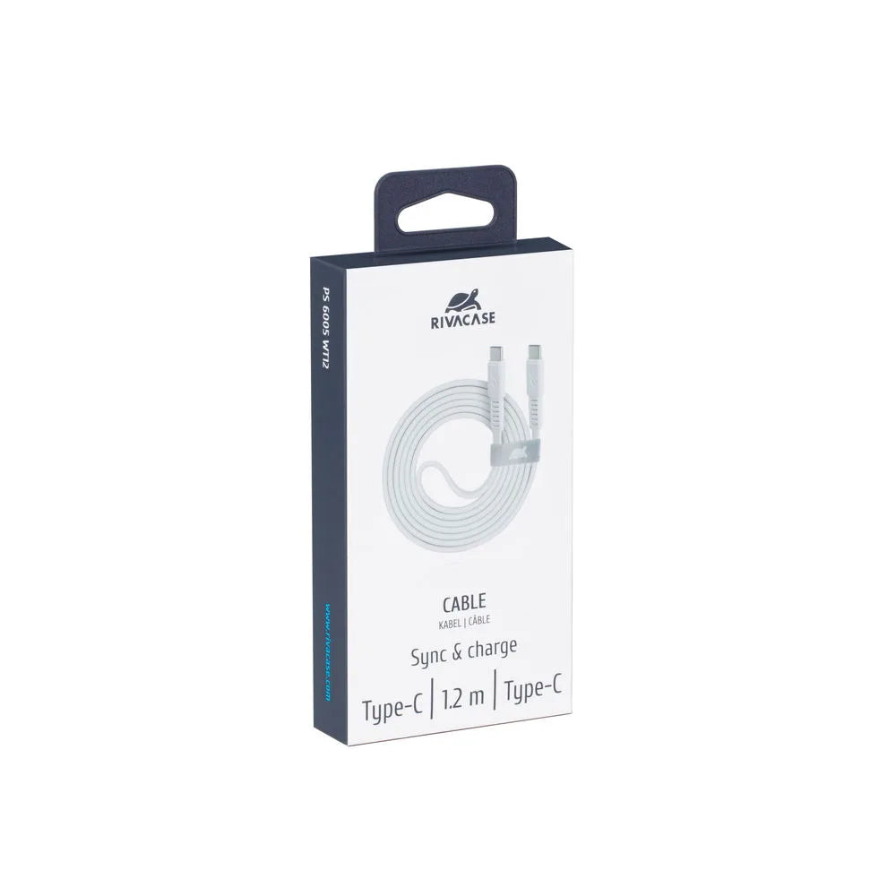 Kabl Type-C na Type-C 1.2m Rivacase PS6005 (white)