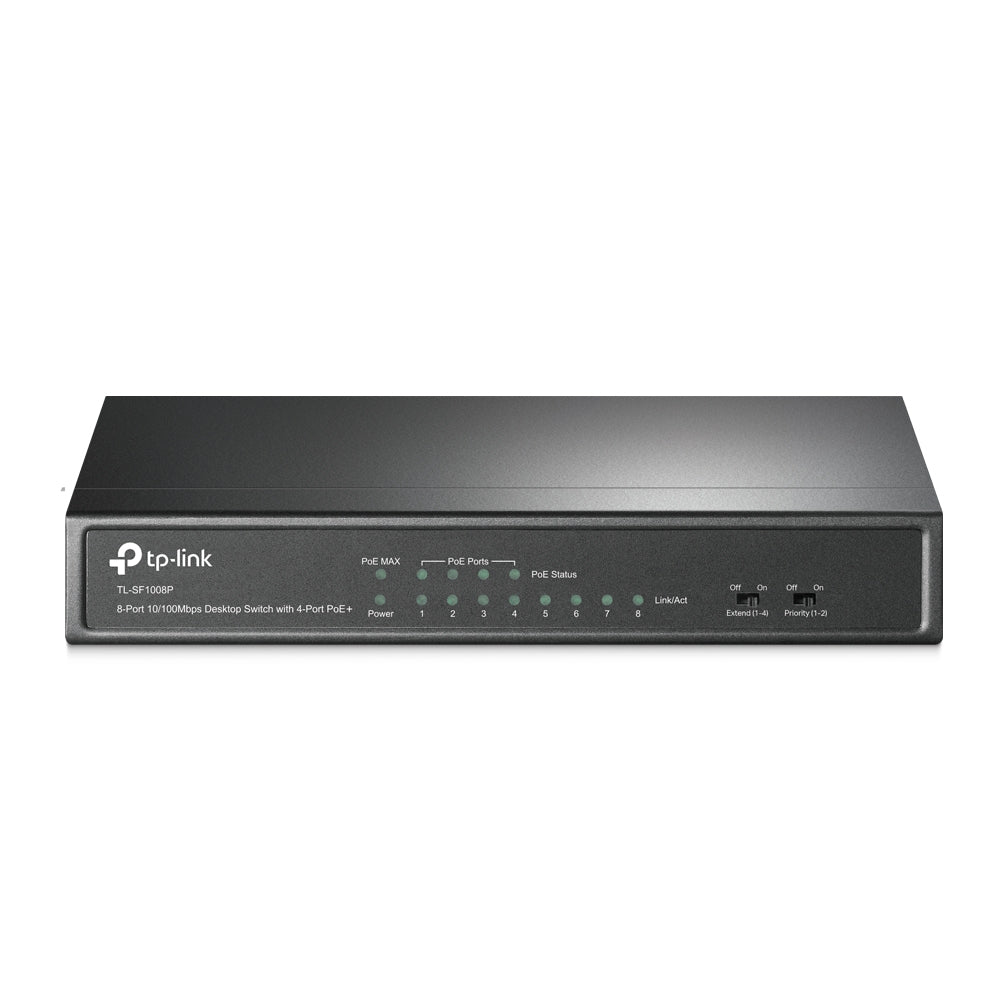 TP-Link 8-Port 10/100Mbps Desktop PoE Switch with 4-Port (TL-SF1008P V5)