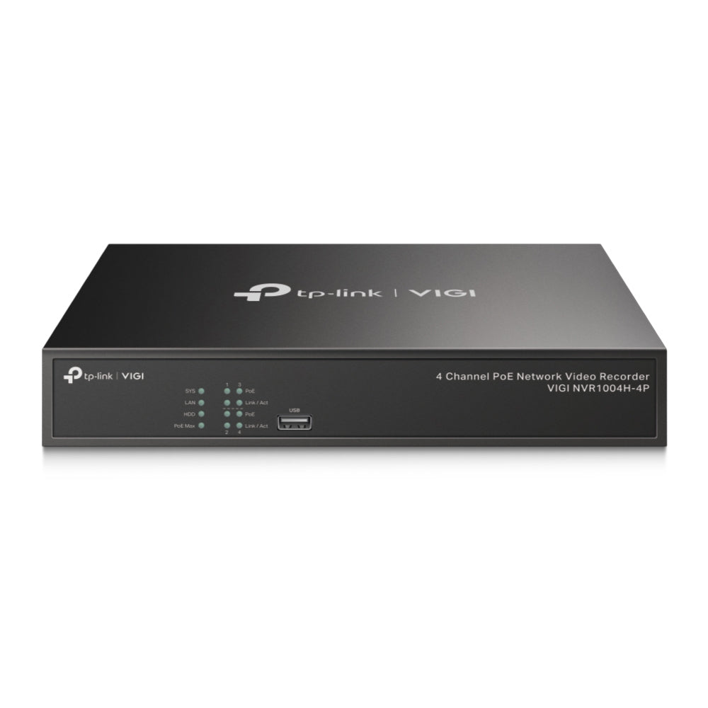 TP-Link VIGI 4 Channel PoE+ Network Video Recorder (VIGI NVR1004H-4P)