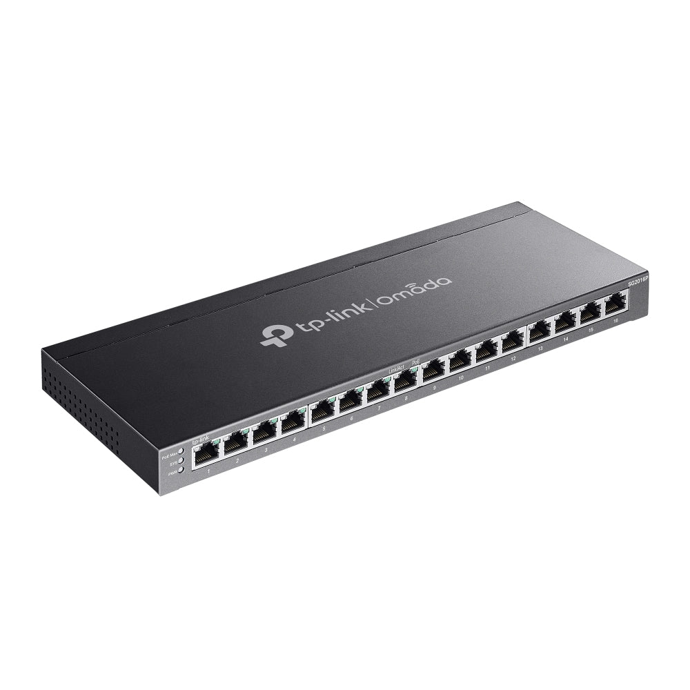 TP-Link Omada 16-Port Gigabit Smart Switch with 8-Port PoE+ (TL-SG2016P)