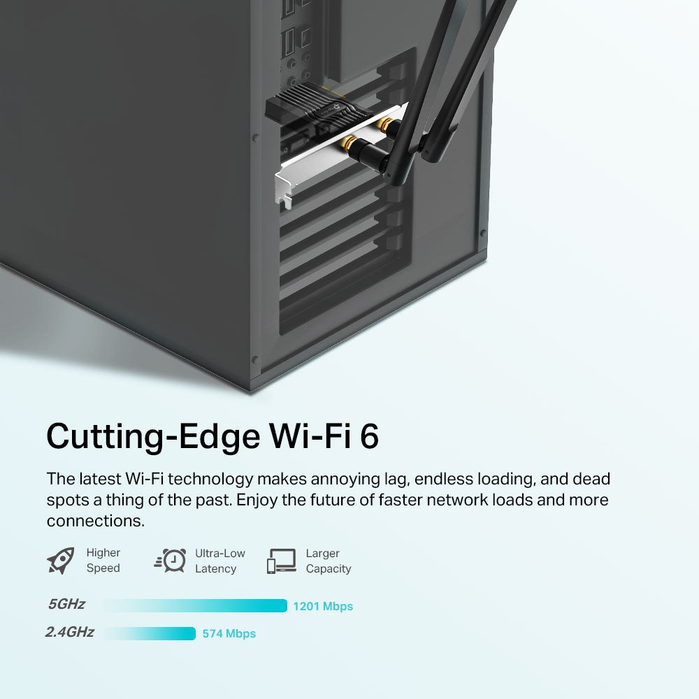 TP-Link AX1800 Wi-Fi 6 Bluetooth 5.2 PCIe Adapter (ARCHER TX20E)
