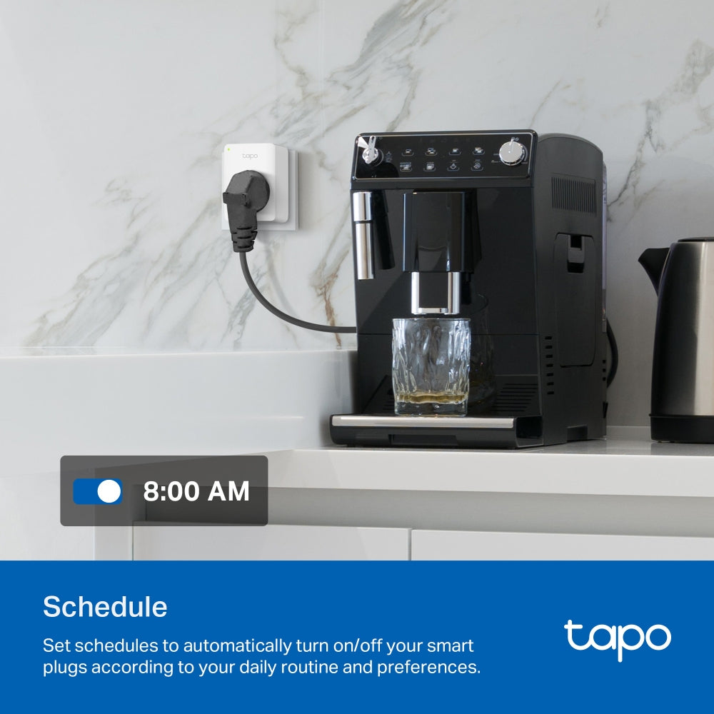 TP-Link Tapo Mini Smart Wi-Fi Socket, Energy Monitoring (TAPO P110(4-PACK))