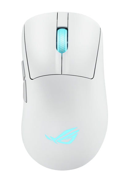 ASUS ROG Keris II Origin WHT mouse Gaming Right-hand RF Wireless + Bluetooth + USB Type-A Optical 42000 DPI