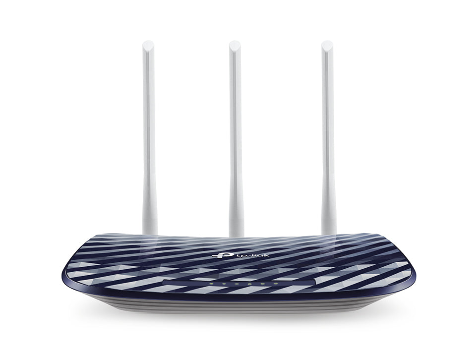 TP-Link AC750 wireless router Fast Ethernet Dual-band (2.4 GHz / 5 GHz) Black, White (ARCHER C20)