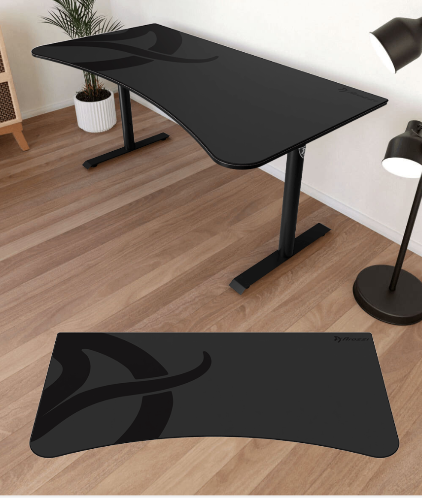 Arozzi Arena Gaming Desk Pure Black - Main Image