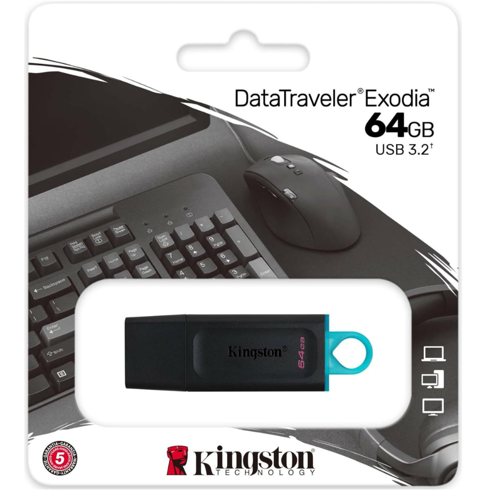 Kingston USB 3.2 Stick DataTraveler Exodia black 64GB 3.2 Gen 1