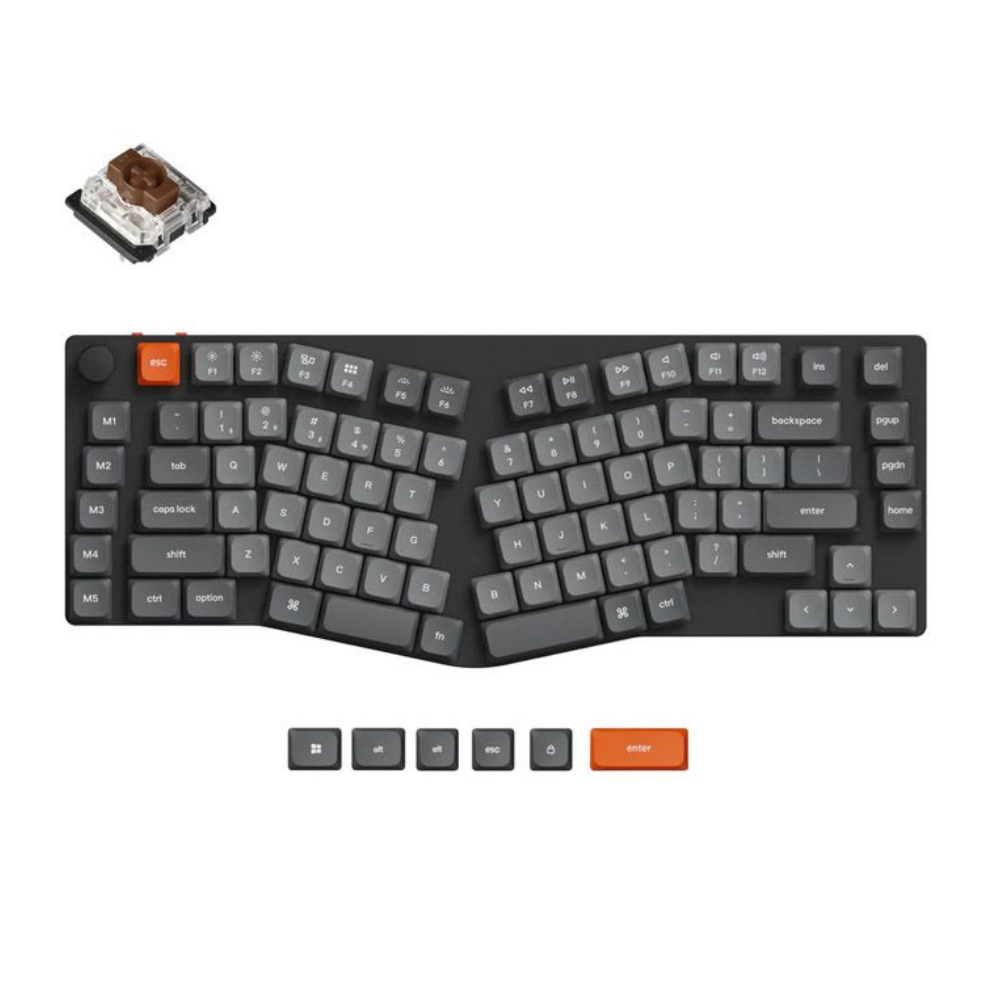 Tastatura Keychron K15M-A3 75% alice brown switch black