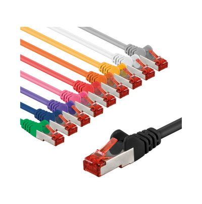 Goobay Patch kabl LAN S/FTP CAT6 1m crni