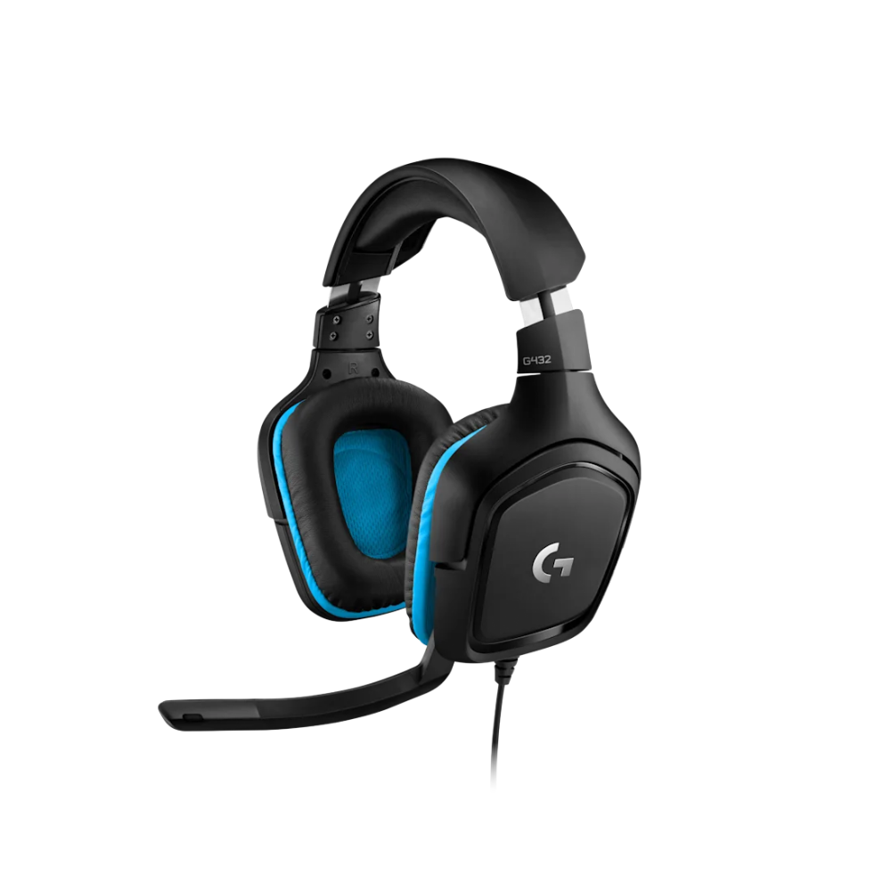 Logitech Headset G432 Black/Cyan