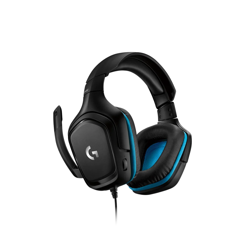 Logitech Headset G432 Black/Cyan