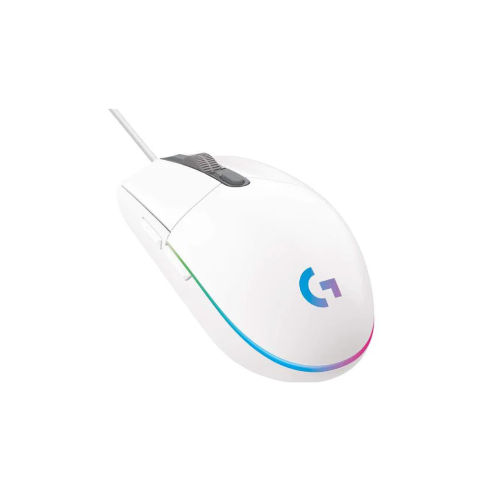 Logitech Mouse G203 Lightsync White