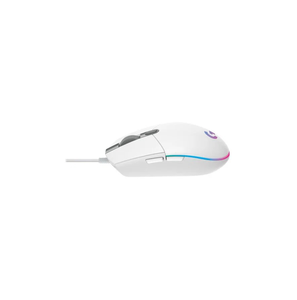 Logitech Mouse G203 Lightsync White