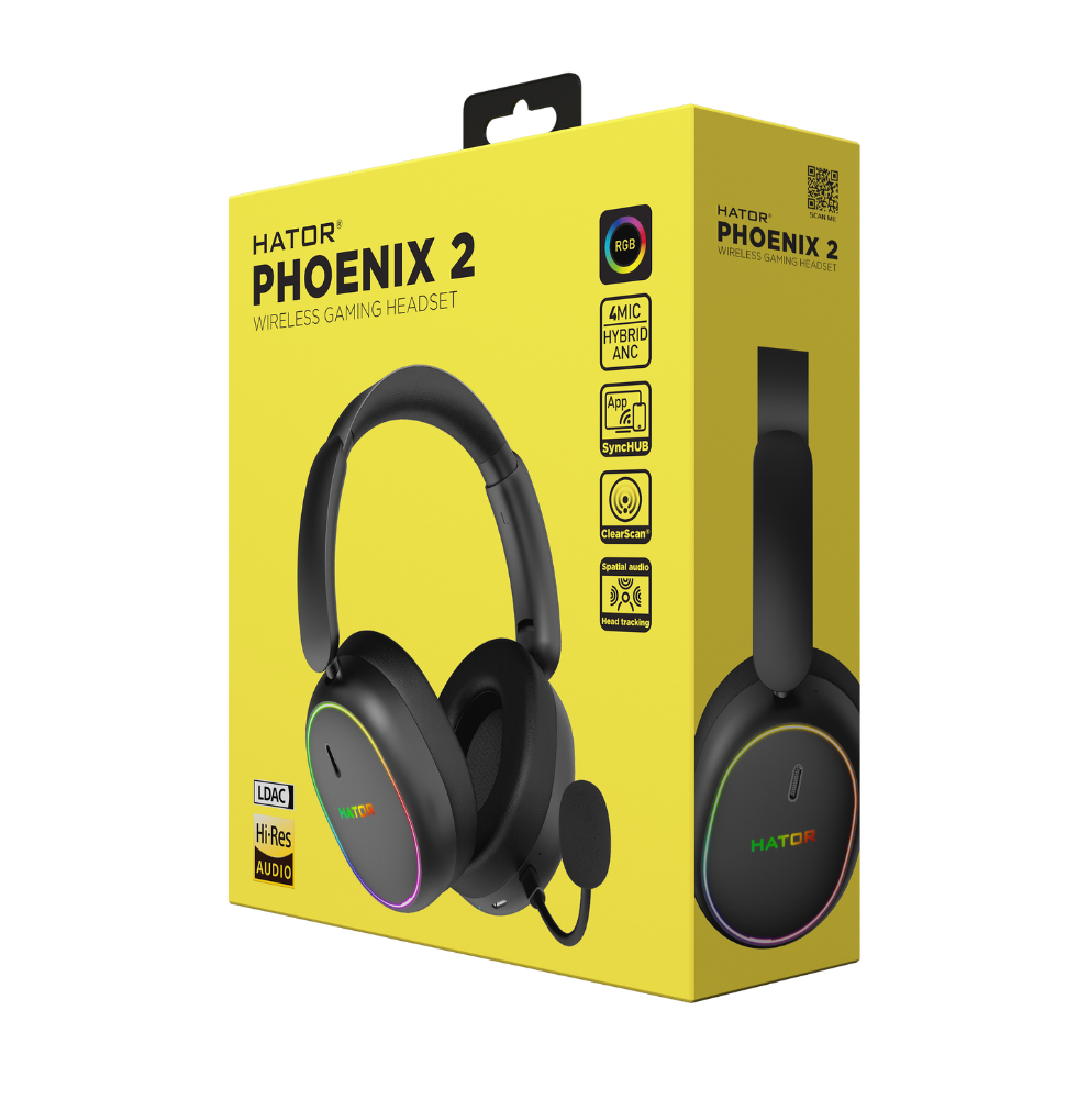 HATOR Phoenix 2 Wireless Black ESH40