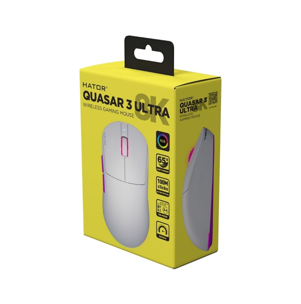 HATOR Quasar 3 Ultra 8K Wireless White/Violet (HTM771)
