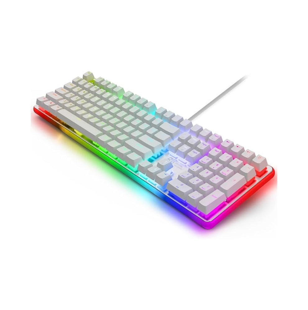 RK ROYAL KLUDGE RK918 RGB gejmerska tastatura sa Rgb underglow rasvetom - Crveni Prekidač Bela