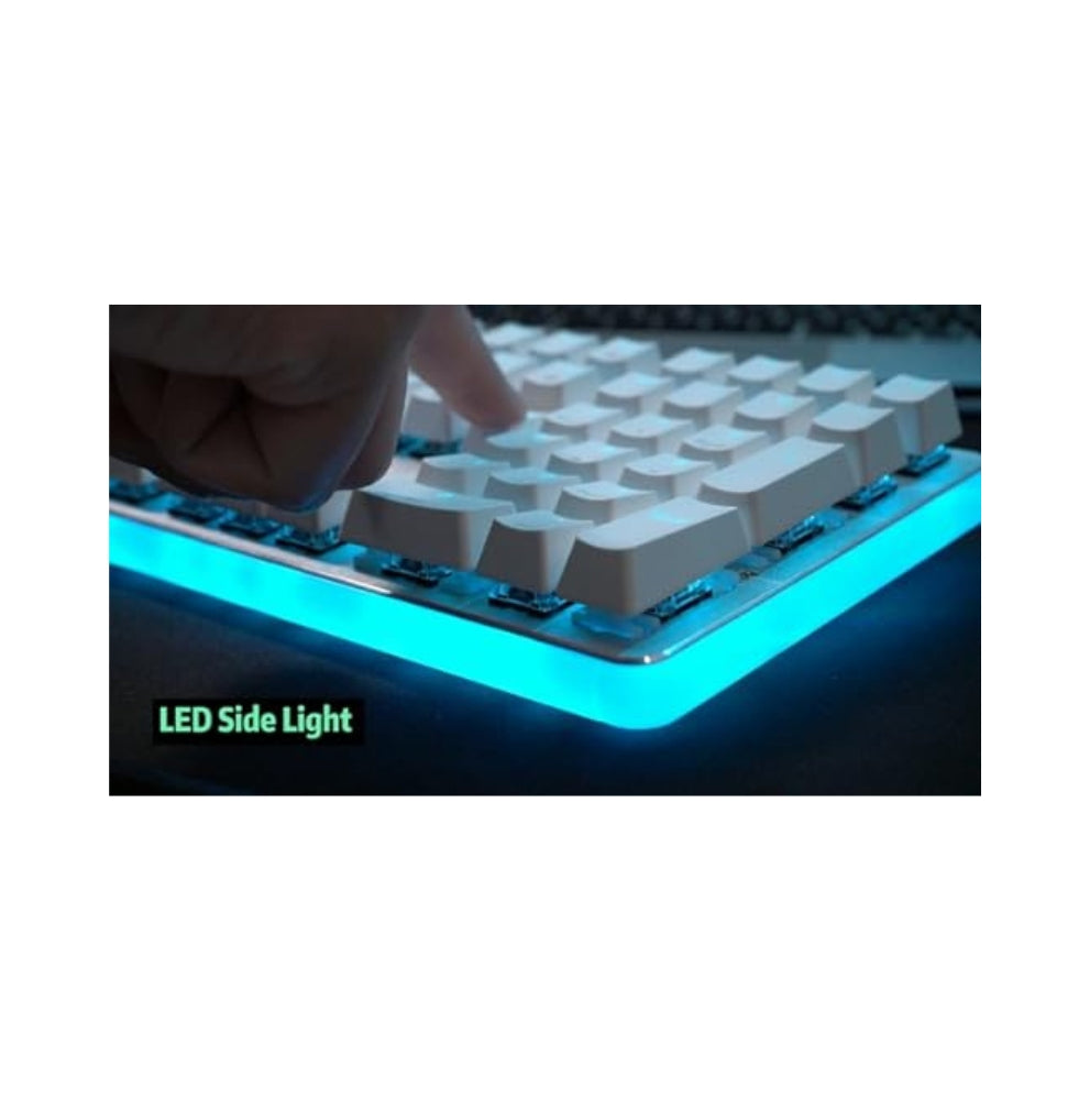 RK ROYAL KLUDGE RK918 RGB gejmerska tastatura sa Rgb underglow rasvetom - Crveni Prekidač Bela