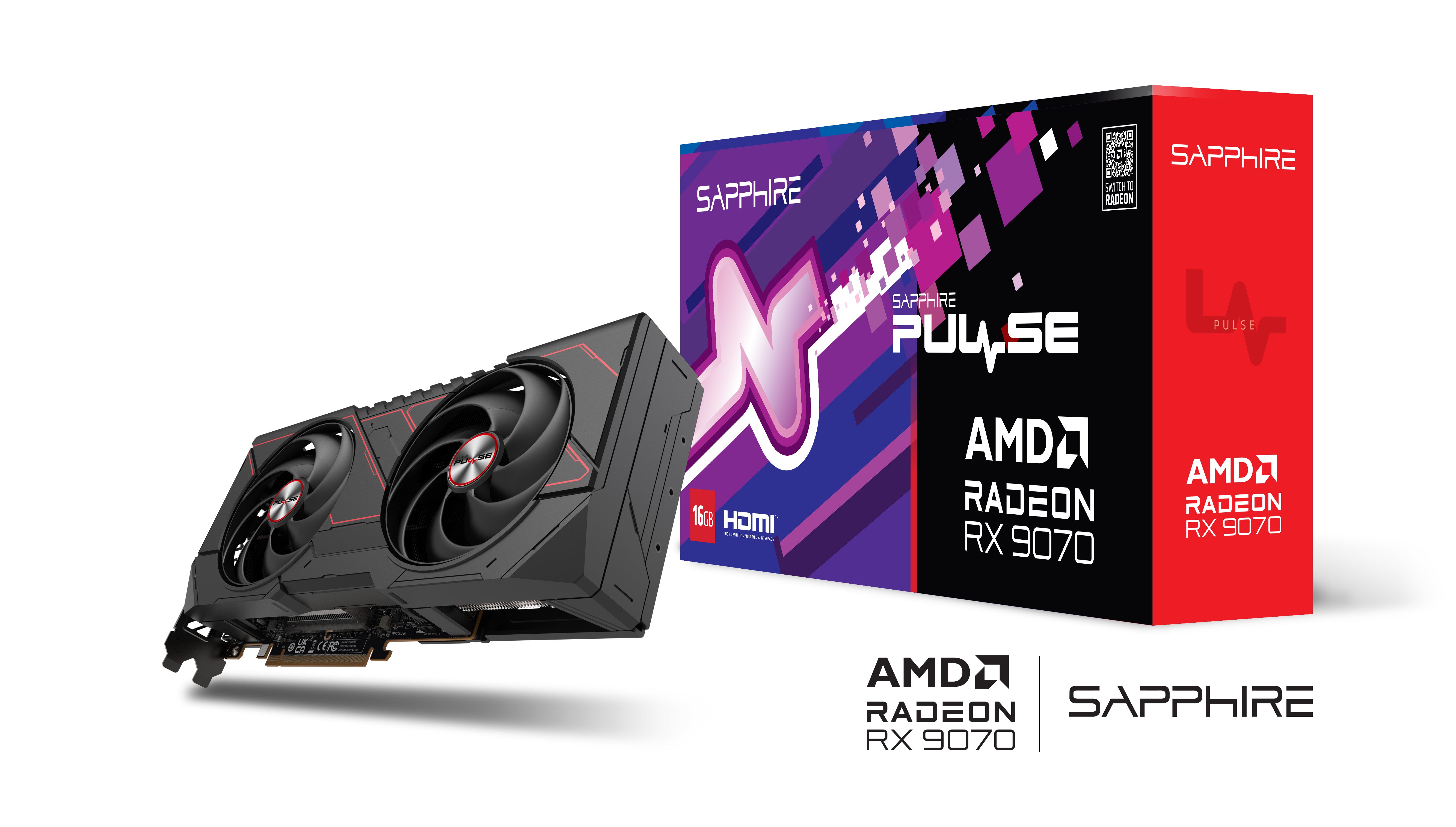 Sapphire RX9070 PULSE GAMING OC 16GB