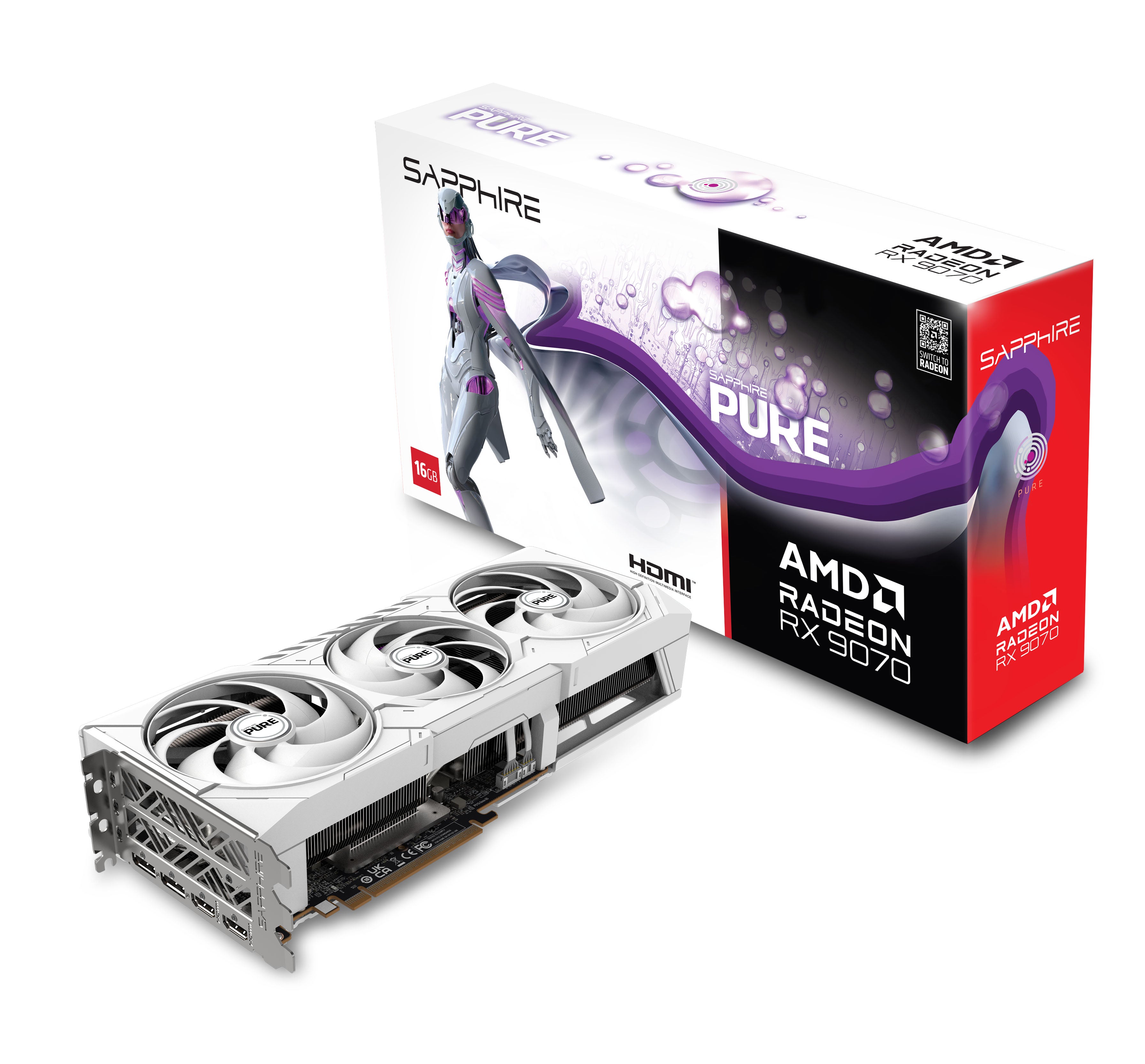 Sapphire PURE AMD RADEON RX 9070 GAMING OC 16GB
