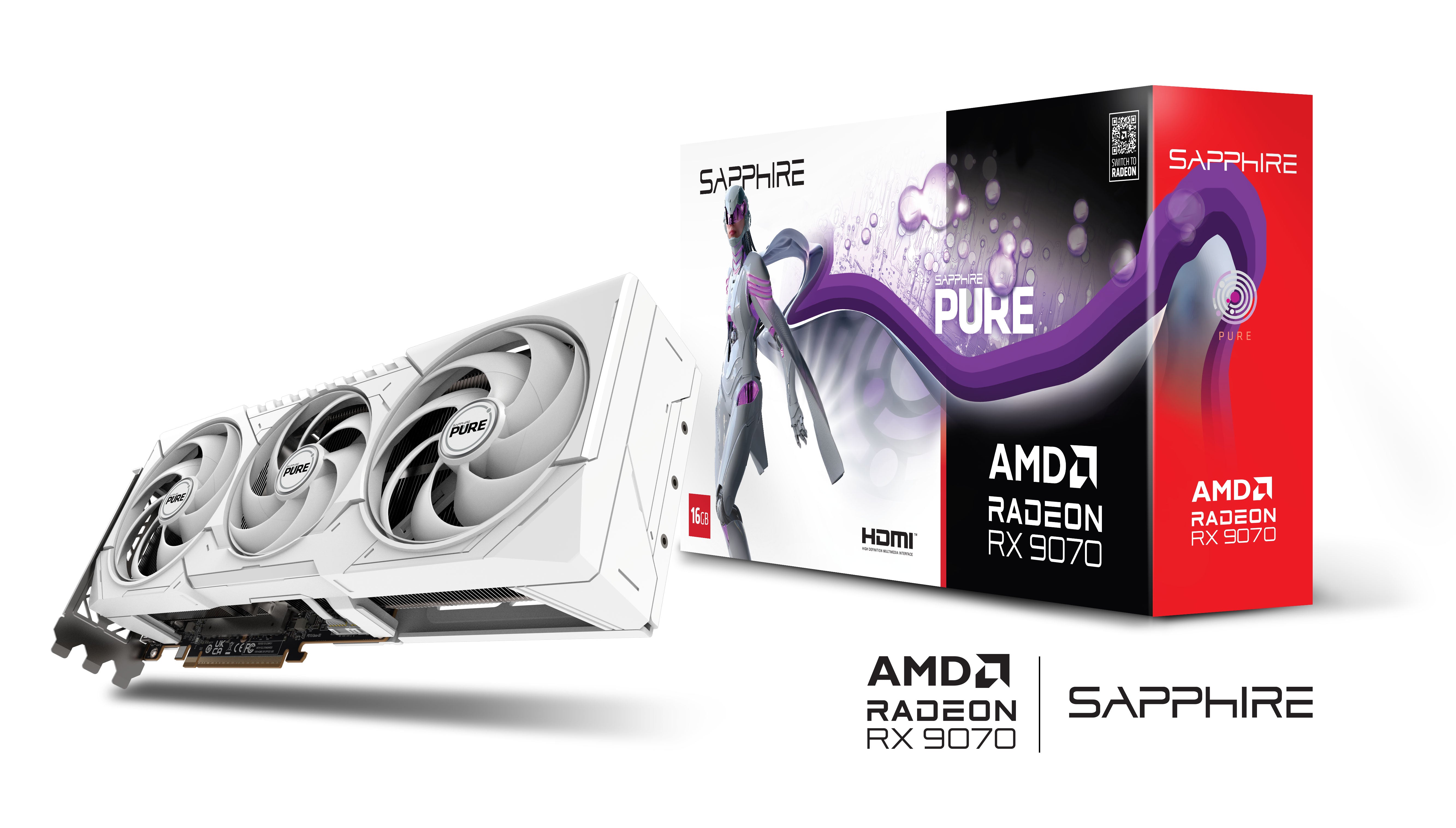 Sapphire PURE AMD RADEON RX 9070 GAMING OC 16GB