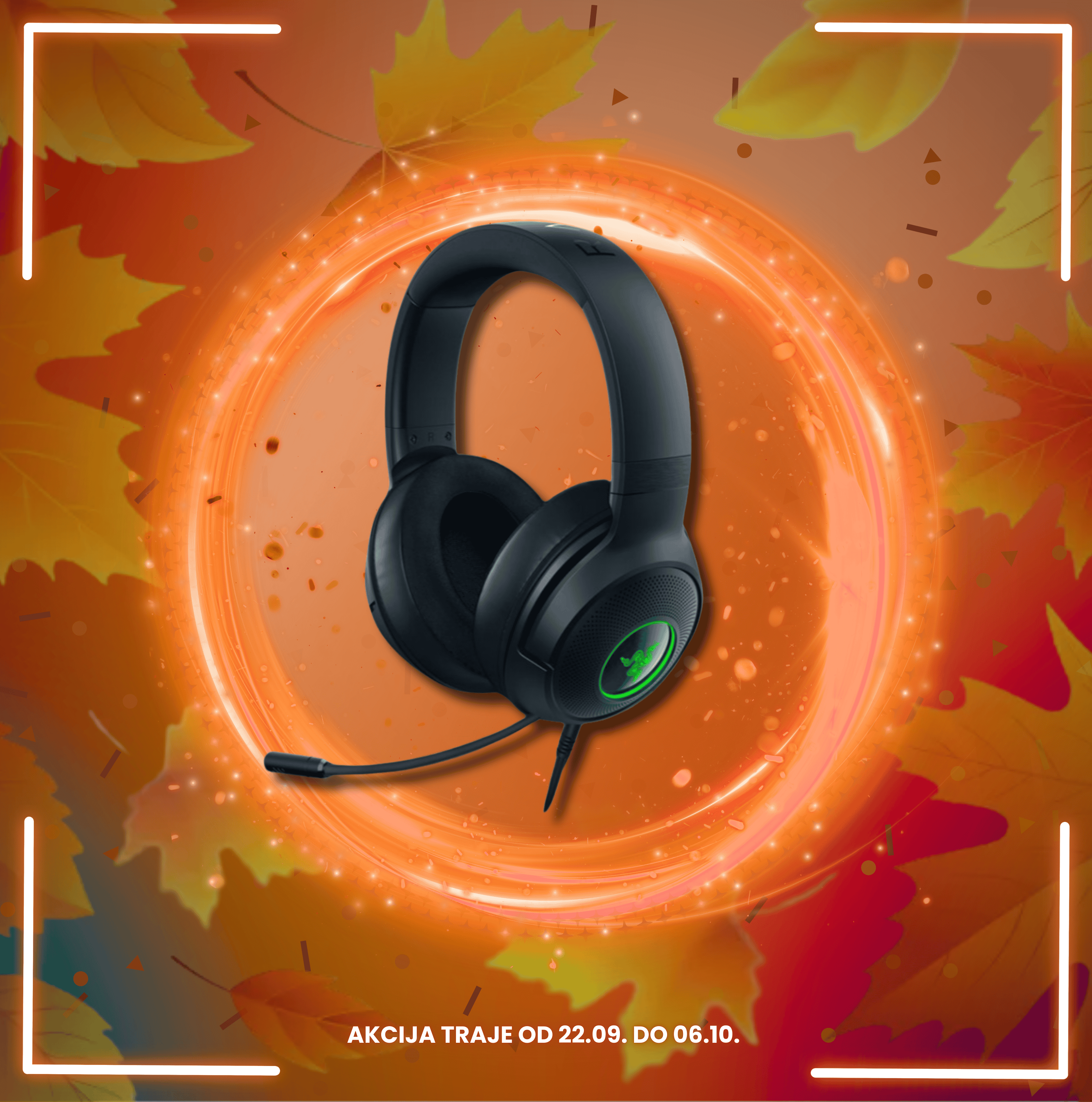 Razer Headset Kraken V3 X Gaming black USB