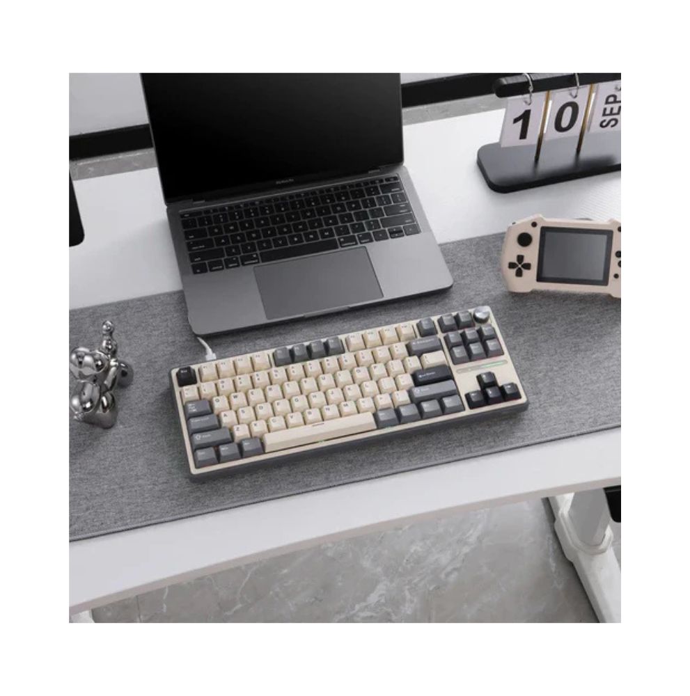 Royal Kludge R87 PRO TKL Žična Gejmerska Tastatura, Boja "Half Grey" - Creamy Prekidač