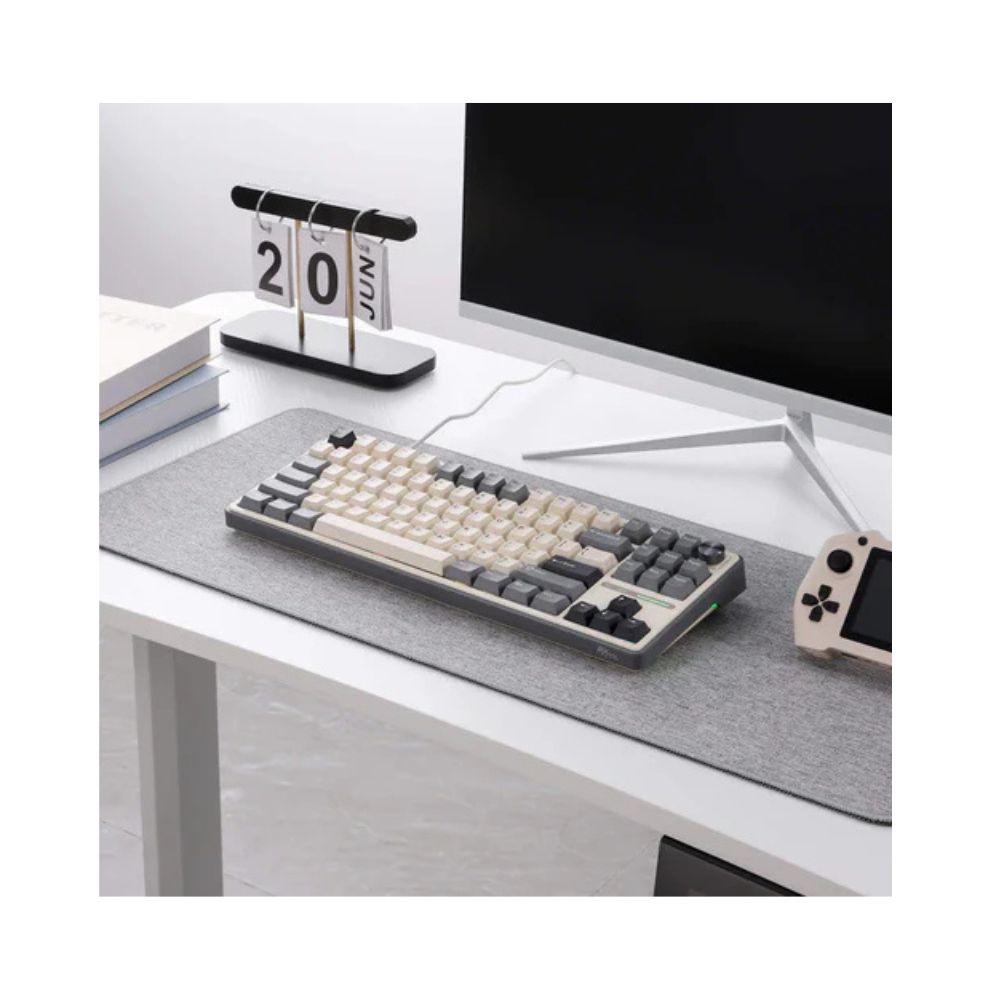 Royal Kludge R87 PRO TKL Žična Gejmerska Tastatura, Boja "Half Grey" - Braon Prekidač
