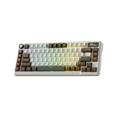 Royal Kludge RK L75 RGB Mehanička Tastatura, Hot-Swap,Boja "Palm Green", Beige Prekidači