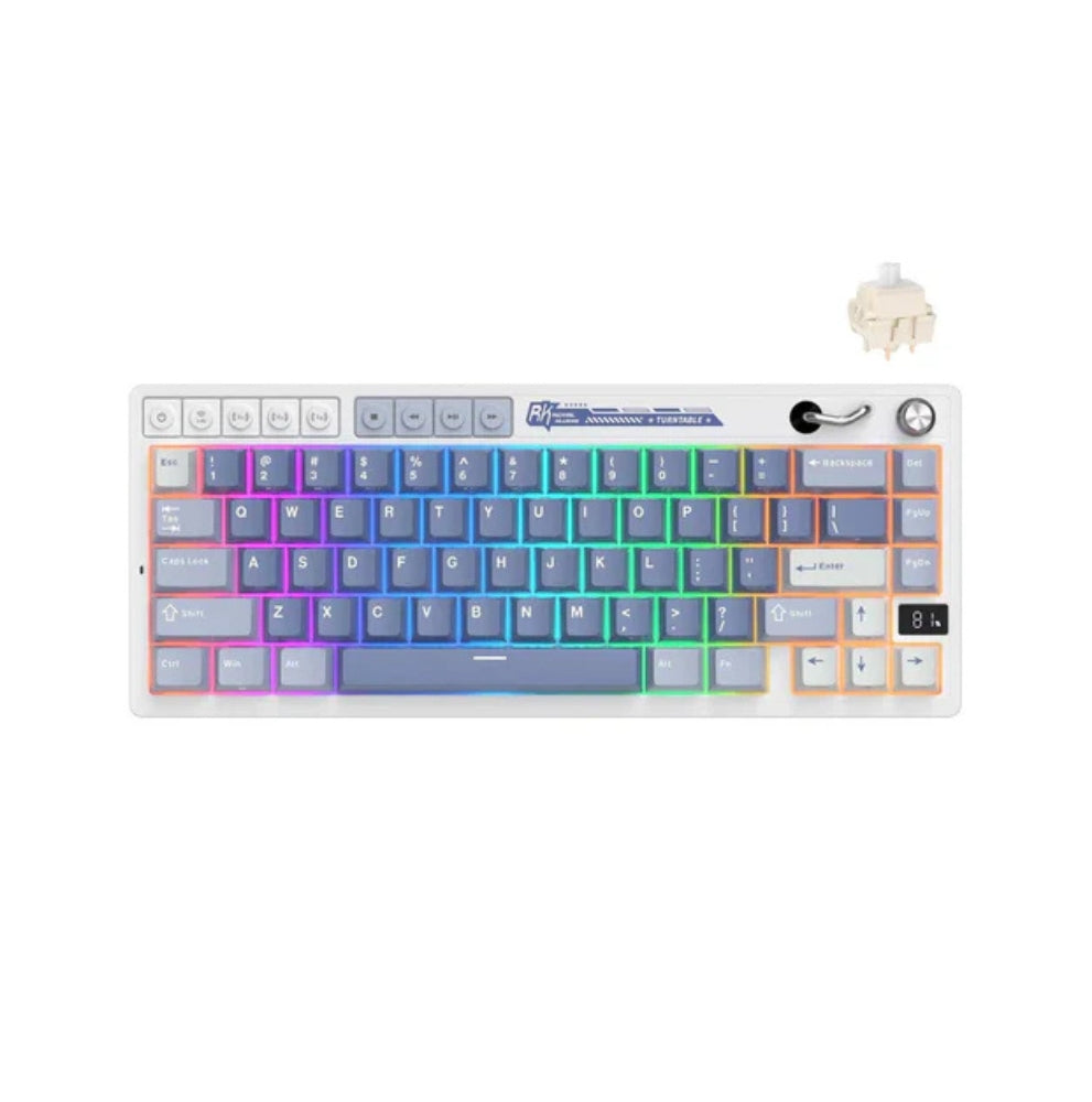 Royal Kludge RK M65 Tri-Mod RGB Ocean Blue Cream Prekidač