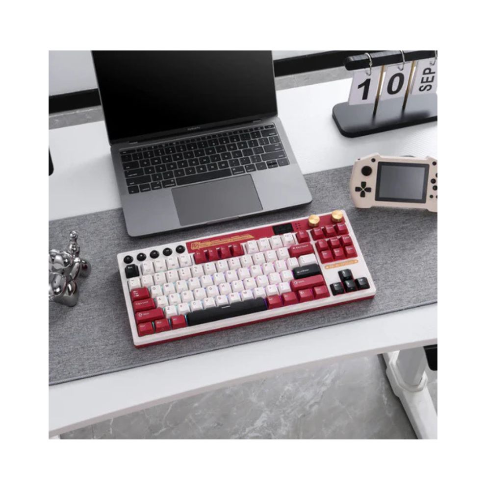 Royal Kludge RK M87 Famicom Tri-Mod RGB Hot-Swappable Mehanička Tastatura Beige Prekidač