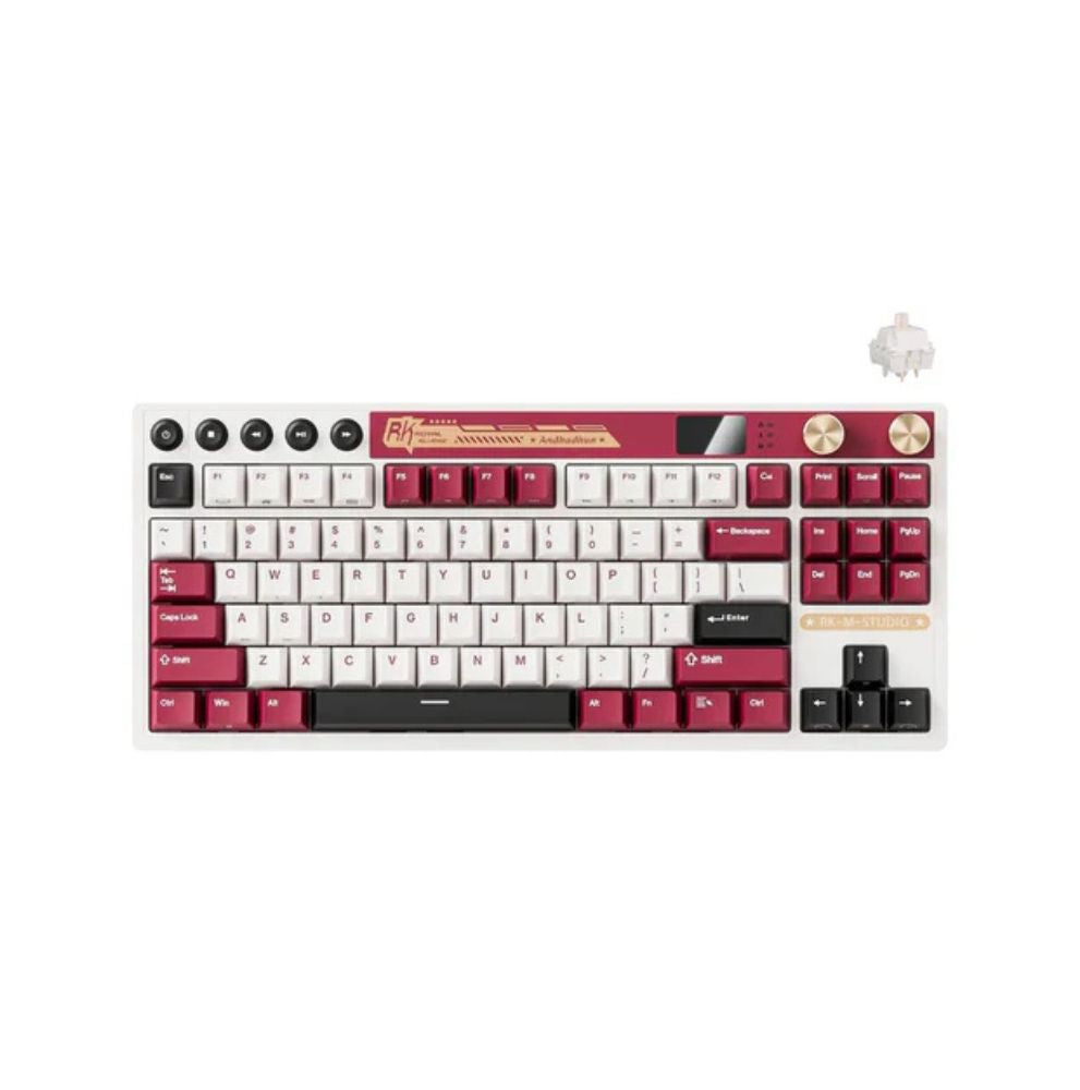 Royal Kludge RK M87 Famicom Tri-Mod RGB Hot-Swappable Mehanička Tastatura Beige Prekidač