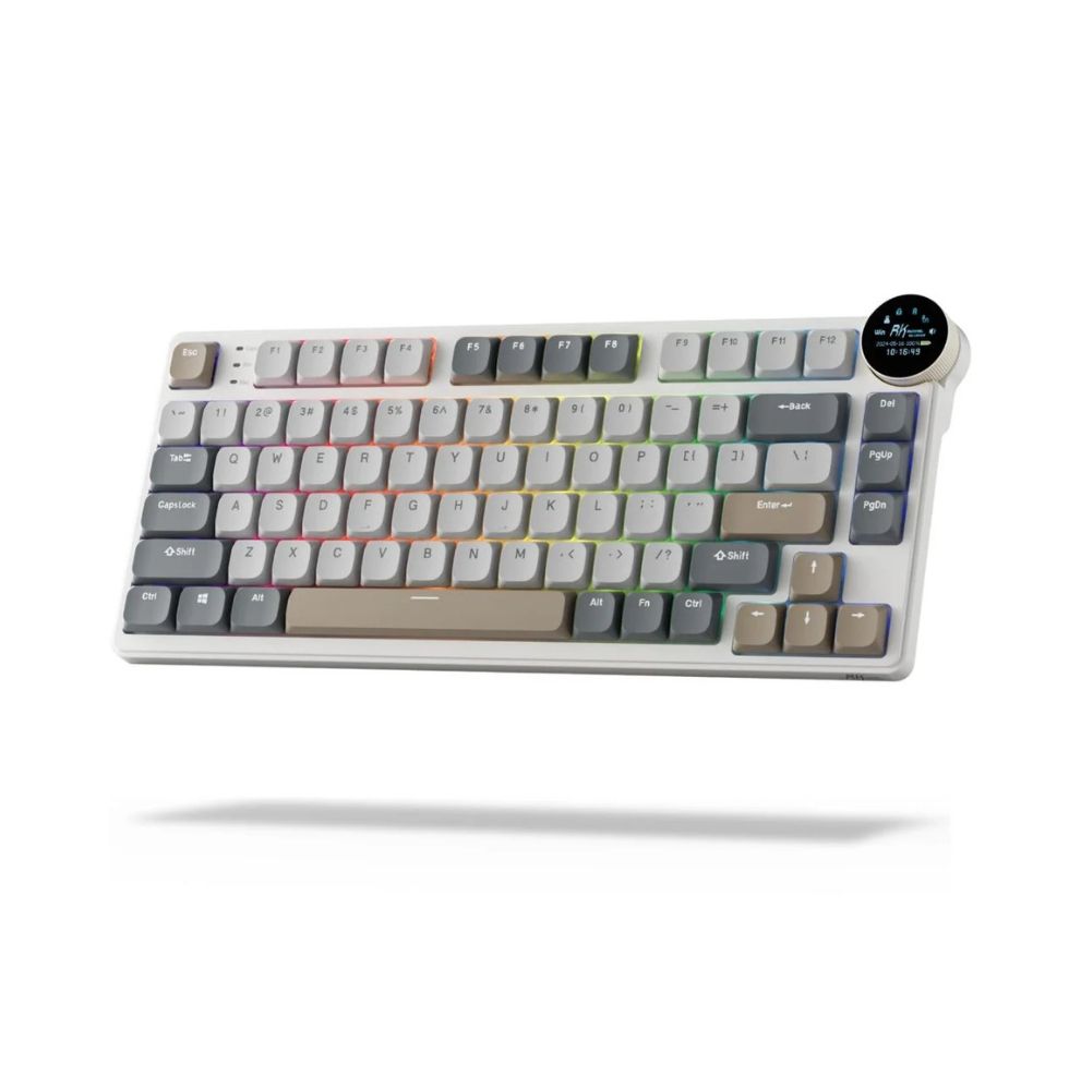 Royal Kludge RK N80 75% RGB Pearly Dawn Bežična Tastatura Hot-swap - Crveni Prekidač