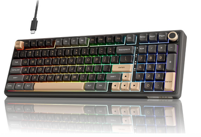 Royal Kludge RK R98 Pro Žična Mehanička Tastatura 96% RGB Hot-Swap Phantom, Cream Prekidač