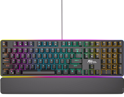 RK ROYAL KLUDGE RK918 RGB gejmerska tastatura sa Rgb underglow rasvetom - Crveni Prekidač Crna