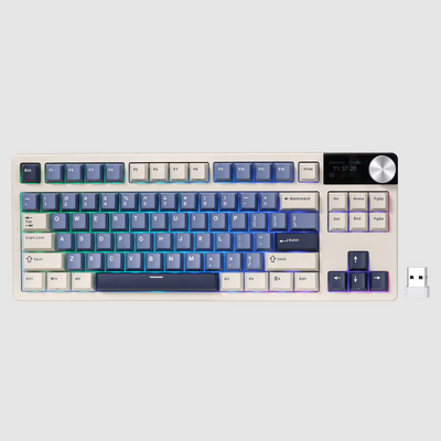 Royal Kludge RK S85 Tri-Mod RGB Hot-Swap Mehanička Tastatura sa Displejom Horizon Blue, Cloud Prekidač