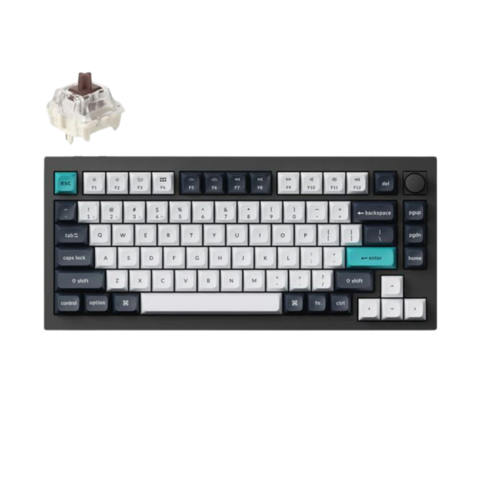 Tastatura Keychron Q1M-M3 75% brown switch carbon black