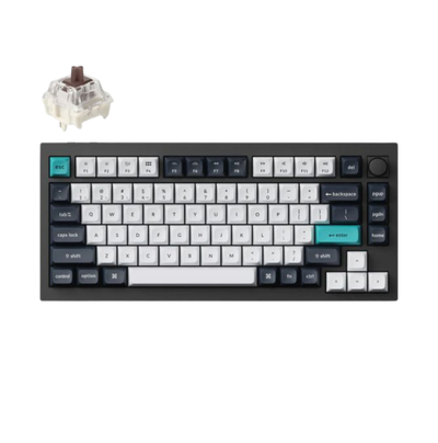 Tastatura Keychron Q1M-M3 75% brown switch carbon black