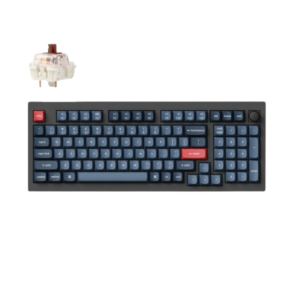 Tastatura Keychron V5M-D3 Carbon Black 96% brown switch