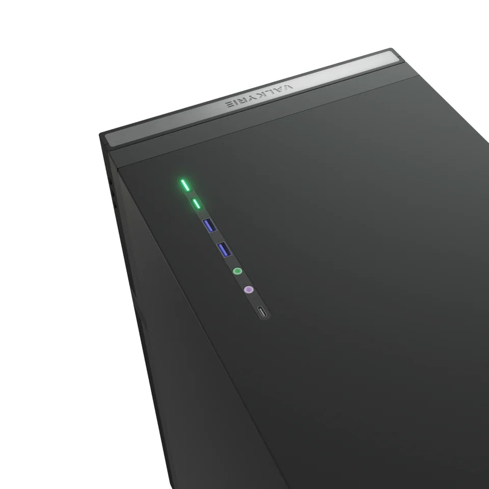 Valkyrie VK-02 Mid Tower ATX PC Case with LCD Screen Black