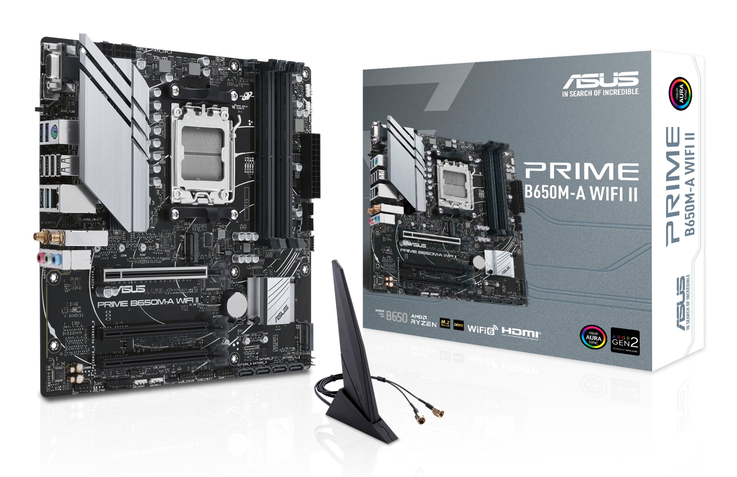 ASUS PRIME B650M-A WIFI II AMD B650 Socket AM5 micro ATX (90MB1EG0-M0EAY0)