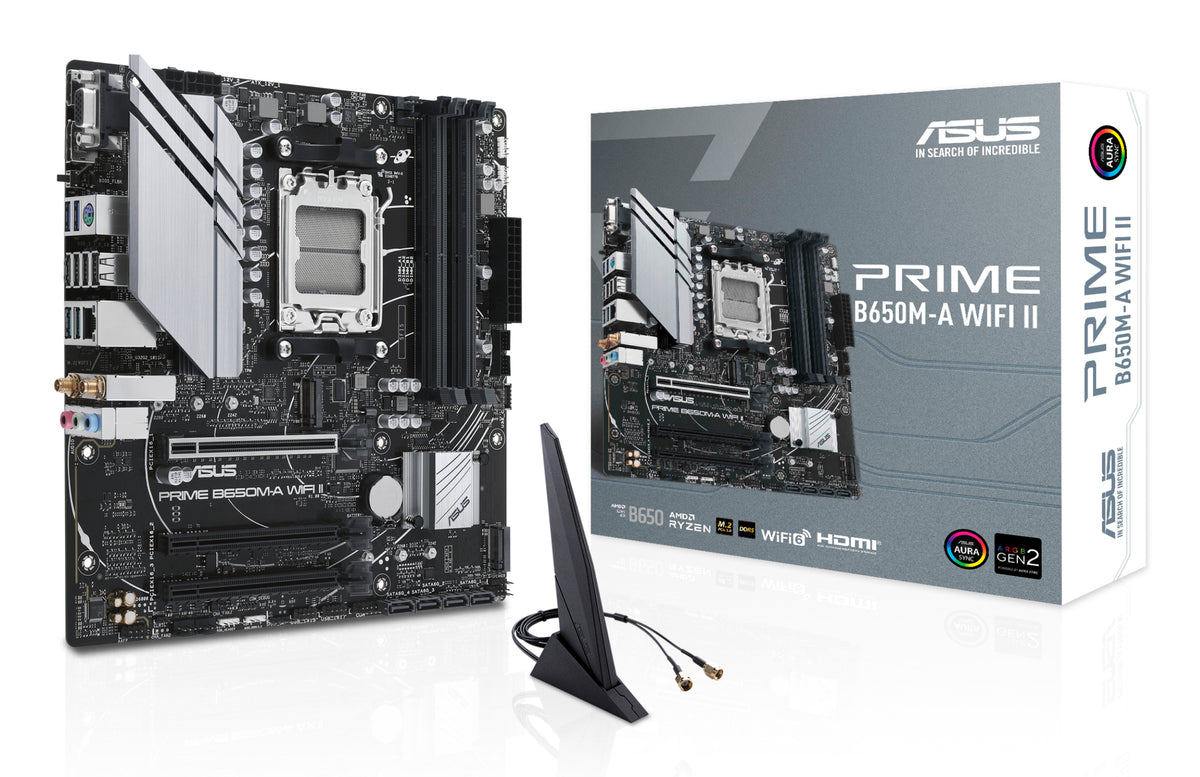 ASUS PRIME B650M-A WIFI II AMD B650 Socket AM5 micro ATX (90MB1EG0-M0EAY0)
