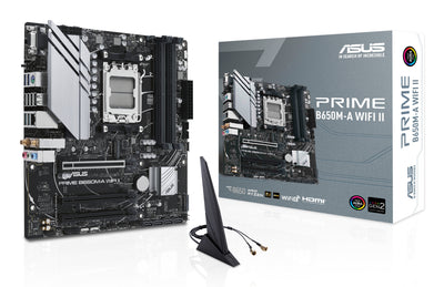 ASUS PRIME B650M-A WIFI II AMD B650 Socket AM5 micro ATX (90MB1EG0-M0EAY0)